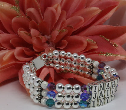 Sterling Silver Name Bracelet