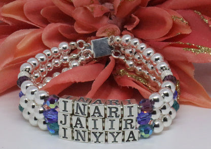 Sterling Silver Name Bracelet